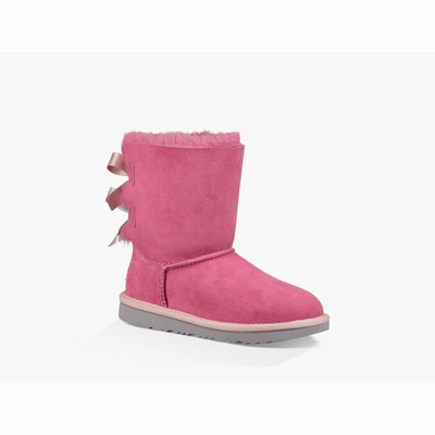 Botas UGG Bailey Bow II Criança Rosa/Azuis | PT-RQMAT